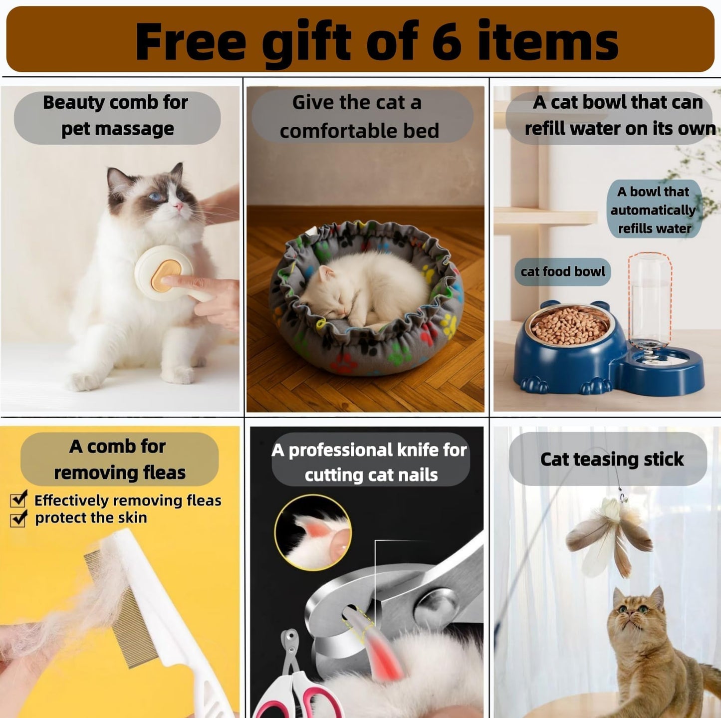 cat cage Indoor with Litter Box, Complimentary Bed, Bowl,Cleaning Three piece Set,cat Enclosure, Kennel,Pet Cage, Cat House with Wheels(28″(L) x18.1″(W) x32.3″(H)