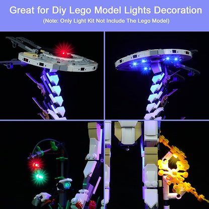 Upgraded Light Kit Compatible with Lego Horizon Forbidden West: Tallneck Building Set Lights Decoration Compatible with Lego 76989 (Model Not Included)