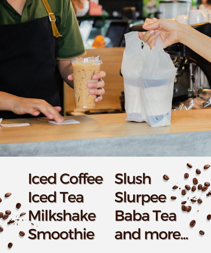 12 oz Clear Plastic Cups with Strawless-Sip-Lids, 50 Sets Disposable Cups Plastic Iced Coffee Cups, To Go Cups with Sip Through Lids for Smoothie, Milkshake, Cold Drinks for Party, Wedding, Event