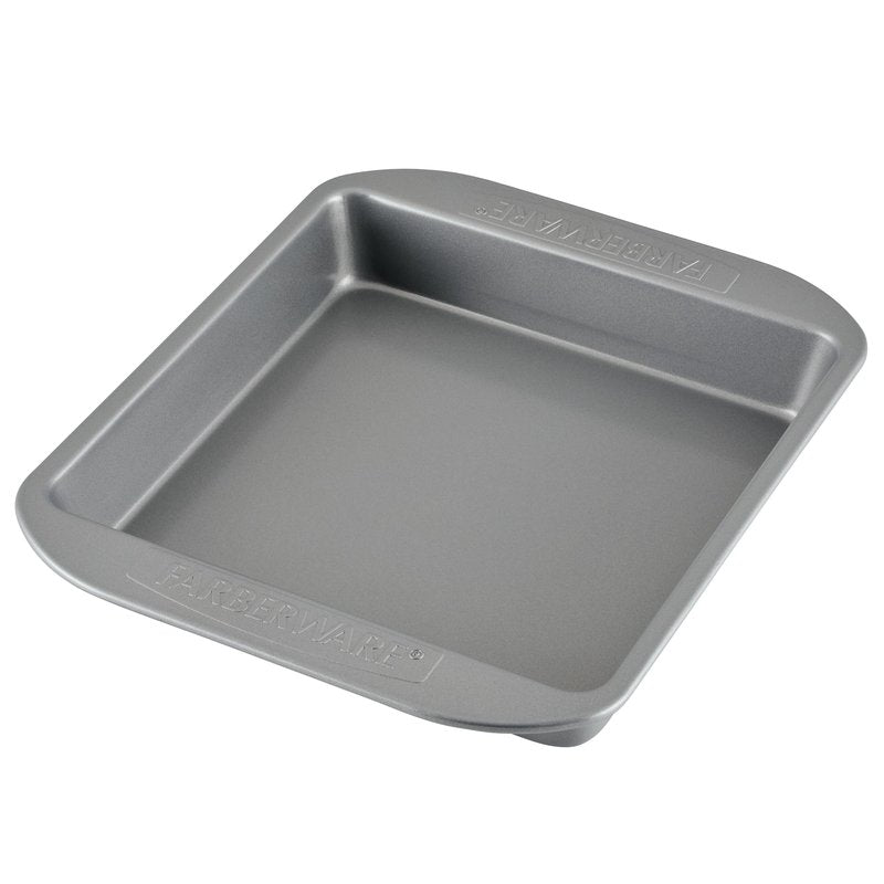 Farberware Nonstick Bakeware 9-Inch Square Cake Pan, Gray