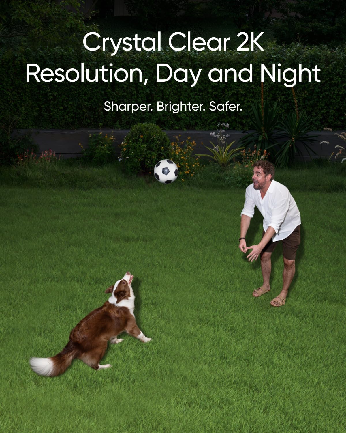 eufy Security Floodlight Camera E30, Security Camera Outdoor, 360° Pan and Tilt, AI Detection and Tracking, 2K Video, 2.4GHz Wi-Fi, 2,000 Lumens, Built-in Siren, 24/7 Recording，No Monthly Fee