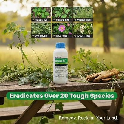 Remedy Herbicide Concentrate - Triclopyr Brush & Broadleaf Weed Control - 1 Quart for Pastures & Rangelands