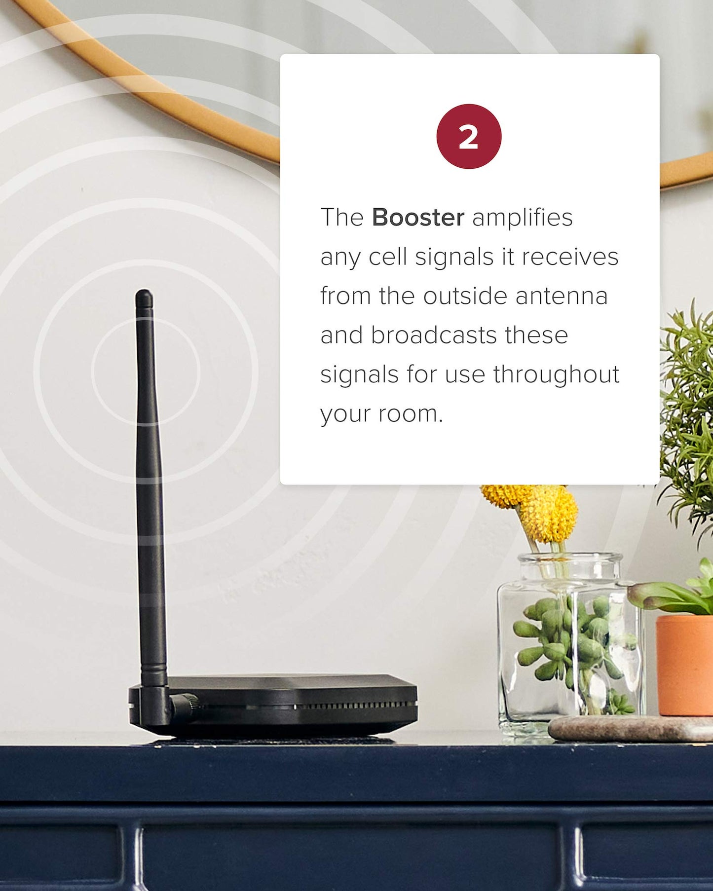 weBoost Home Studio - Cell Phone Signal Booster | Boosts 4G LTE & 5G for all U.S. & Canadian Networks - Verizon, AT&T, T-Mobile & more | Made in the U.S. | FCC Approved (model 470166)