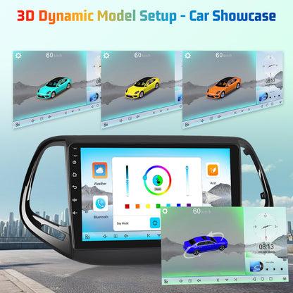 8 Core 4+64G Android Car Stereo for Jeep Compass 2017 2018 2019 with Carplay & Android Auto - 10 Inch 1280 * 720P Touchscreen Radio with DSP/Cooling Fan/5G WiFi/GPS Navigation/SWC/Backup Camera