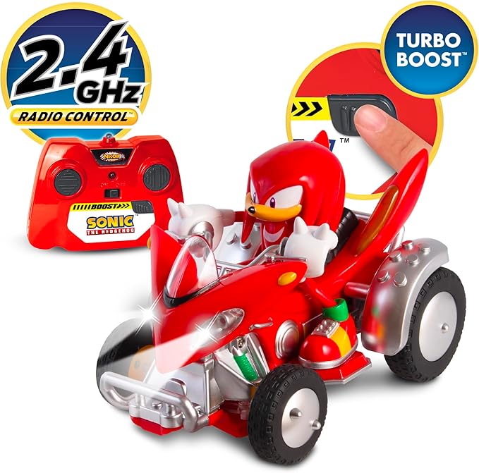 NKOK Sonic NKOK Knuckles ATV R/C (with Lights) For Ages 6 and up Allows Children to Pretend to Drive and Have Fun at the Same Time! Great Item for Kids