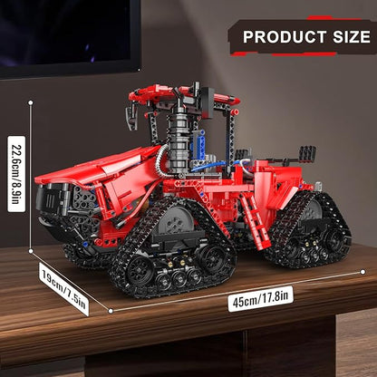 Mould King Crawler Tractor Building Toys 1698 Pieces 4x4 Tracked Tractor Building Sets for Adults Age 14+ Construction Vehicle Model Blocks Kit Creative