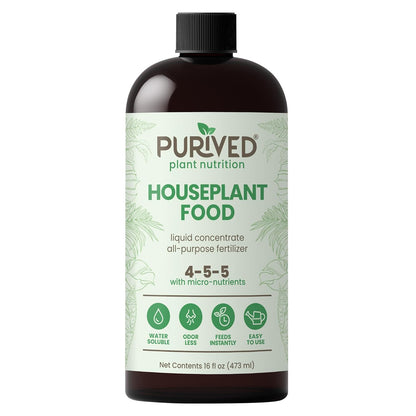 Purived All-Purpose Liquid Plant Fertilizer - Makes 50 Gallons, All-Natural & Groundwater Safe, 16oz