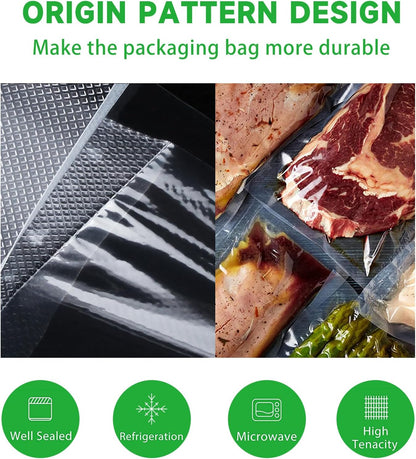 Vacuum Sealer Bags Rolls - BPA-Free Heavy Duty 11" x 16' | Puncture Prevention for Airtight Food Storage