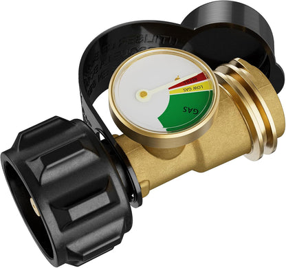 Propane Tank Gauge by [Brand Name] - Universal Level Indicator for 5-20LB Tanks | Ideal for RVs, Grills, Camping Stoves