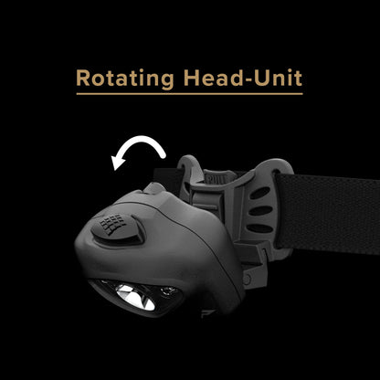 Princeton Tec Vizz 550 RGB MPLS Headlamp – 550 Lumen LED, Red Green Blue Mode Options, IPX7 Waterproof Housing, Helmet Mount Kit Included, Lightweight Professional Tactical Light