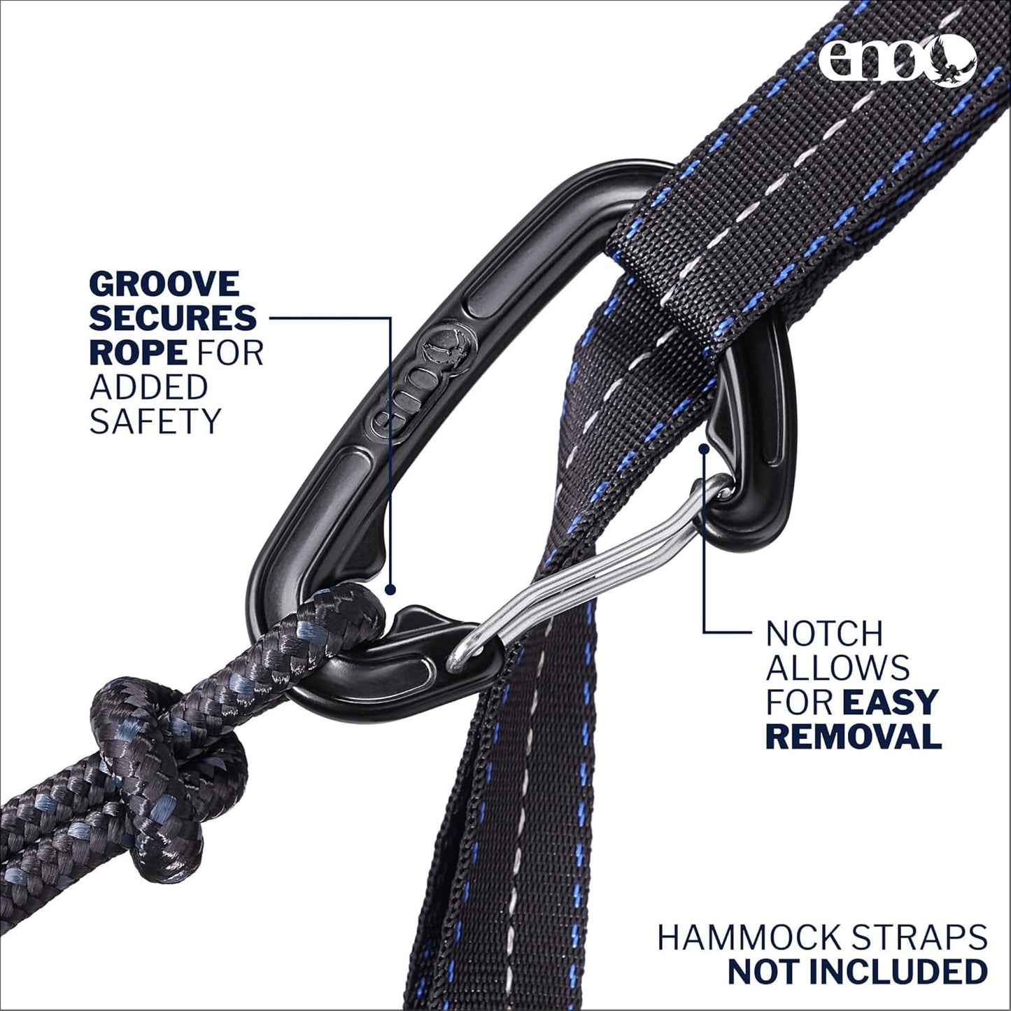 ENO Bundle, Includes the SingleNest Hammock & Atlas Suspension System, Lightweight, Durable Hammock with Straps for Camping, Hiking & Travel, Grey/Chartreuse