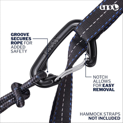 ENO Bundle, Includes the SingleNest Hammock & Atlas Suspension System, Lightweight, Durable Hammock with Straps for Camping, Hiking & Travel, Grey/Chartreuse