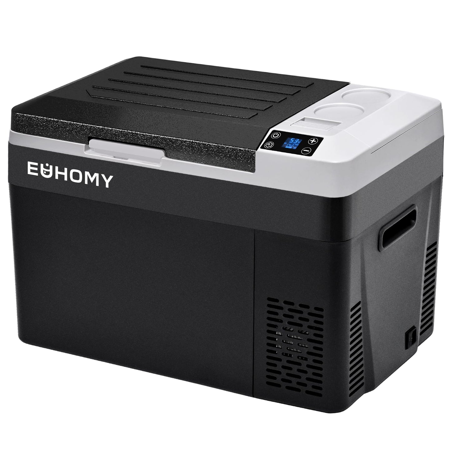 EUHOMY 12 Volt Refrigerator, 32QT(30L) PortableRefrigerator, Car Fridge Usable Battery, CarRefrigerator 12/24V DC 110-240V AC, Portable Freezer for Camping, Travel, Truck, Outdoor