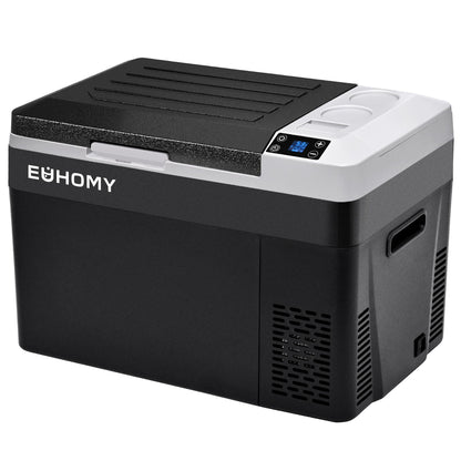 EUHOMY 12 Volt Refrigerator, 32QT(30L) PortableRefrigerator, Car Fridge Usable Battery, CarRefrigerator 12/24V DC 110-240V AC, Portable Freezer for Camping, Travel, Truck, Outdoor