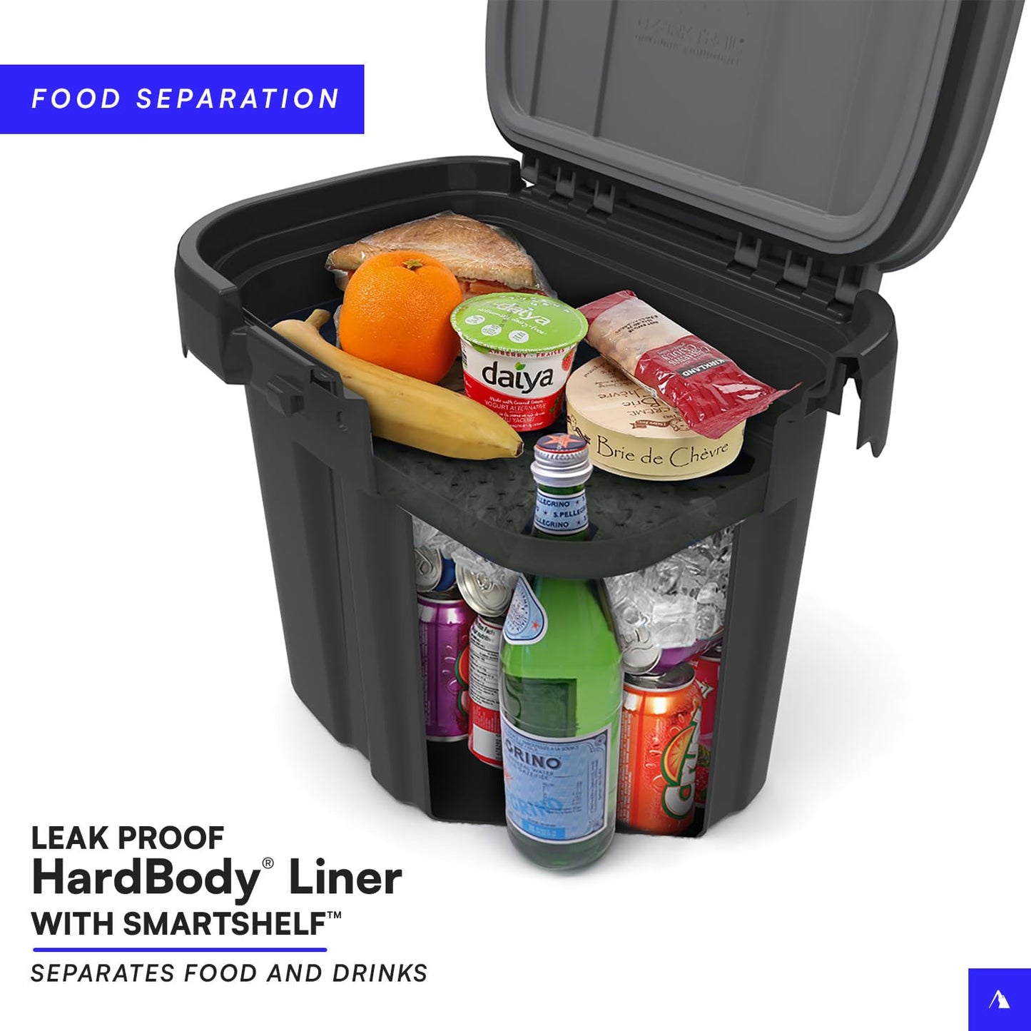 Titan by Arctic Zone Deep Freeze Cooler - 36 Can Zipperless Welded Cooler with Deep Freeze Insulation, Microban, and Hardbody Liner with SmartShelf - Tactical Forest Green