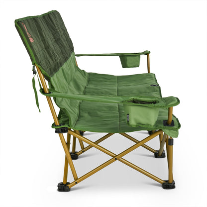 Kelty Lowdown Couch - 3 Person Capacity Camping Chair, Extra Large and Sturdy Bench for Campsites, Soccer Games, and Backyard Parties, 2023 (Dill)