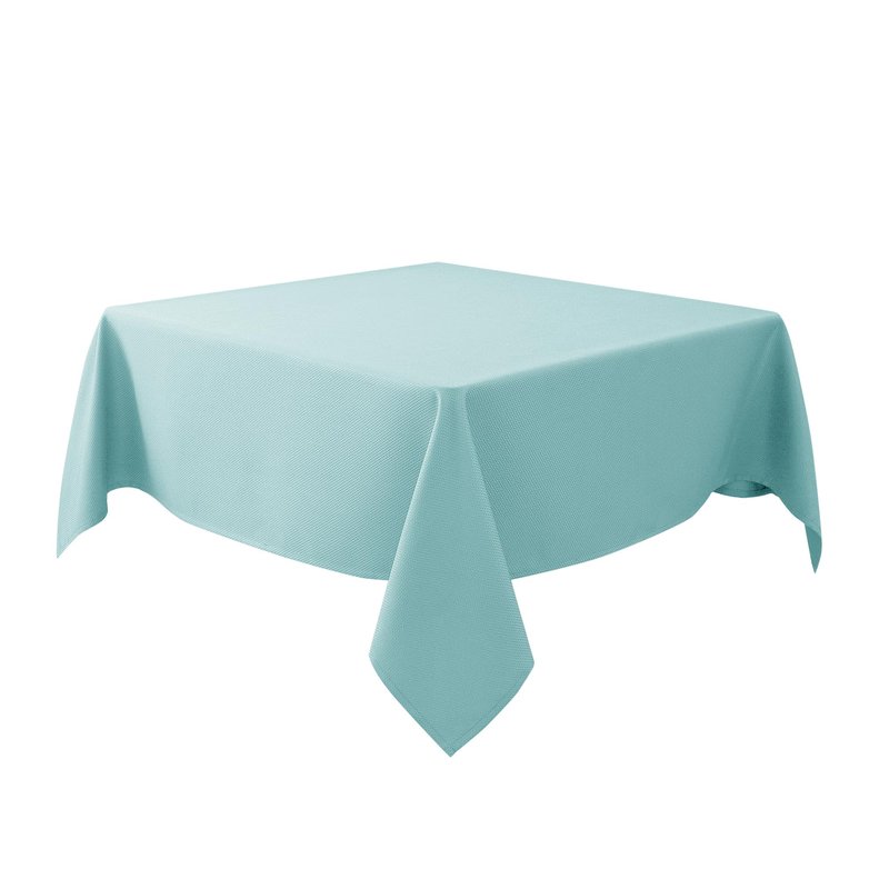 Biscaynebay Textured Fabric Square Tablecloths 90x90 Inches, Silver Grey Water Resistant Spill Proof Card Table Cloth Folding Table Cover for Dining, Kitchen, Wedding and Parties, Machine Washable