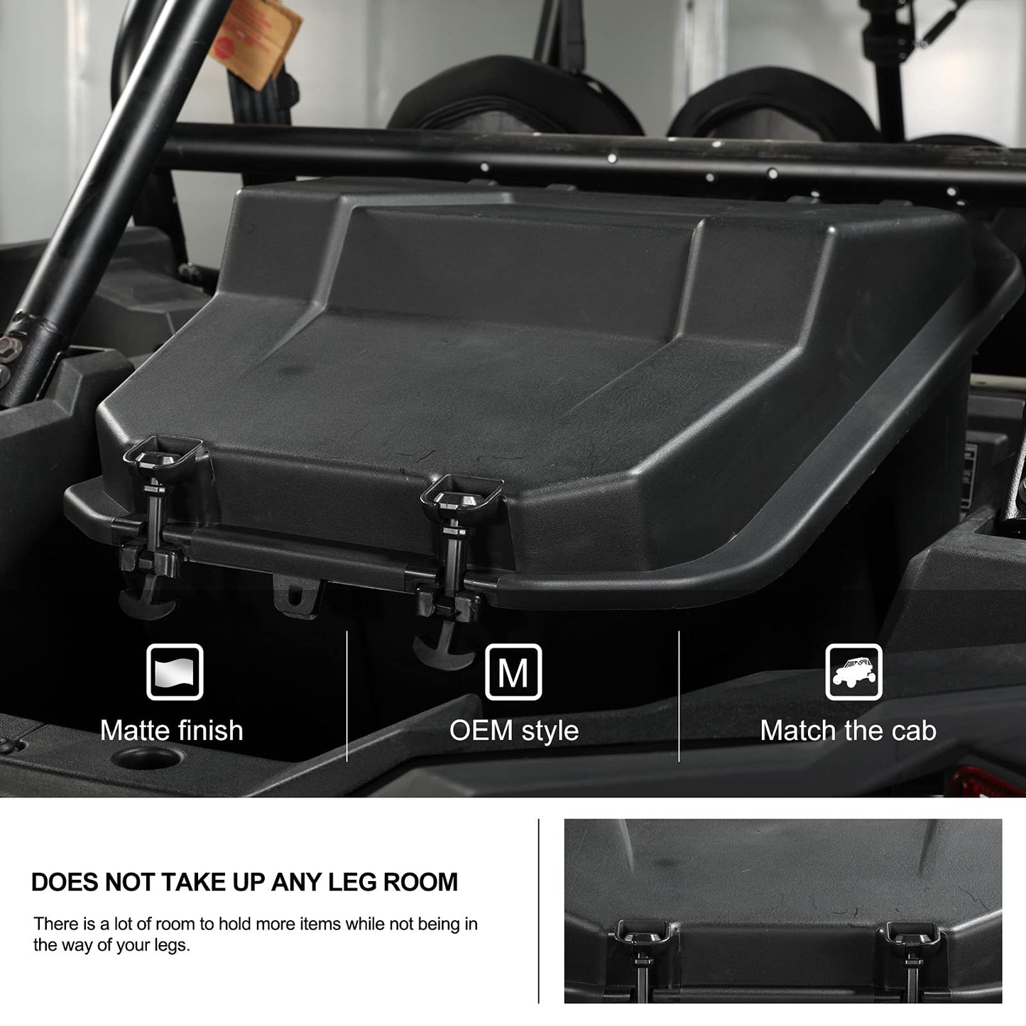 KIWI MASTER Rear Cargo Box for 2014-2023 Polaris RZR XP 1000 900 Turbo, 2020-2026 RZR Trail/S Accessories Replace OEM # 2881193 Waterproof 69 QT Bed Storage Bin