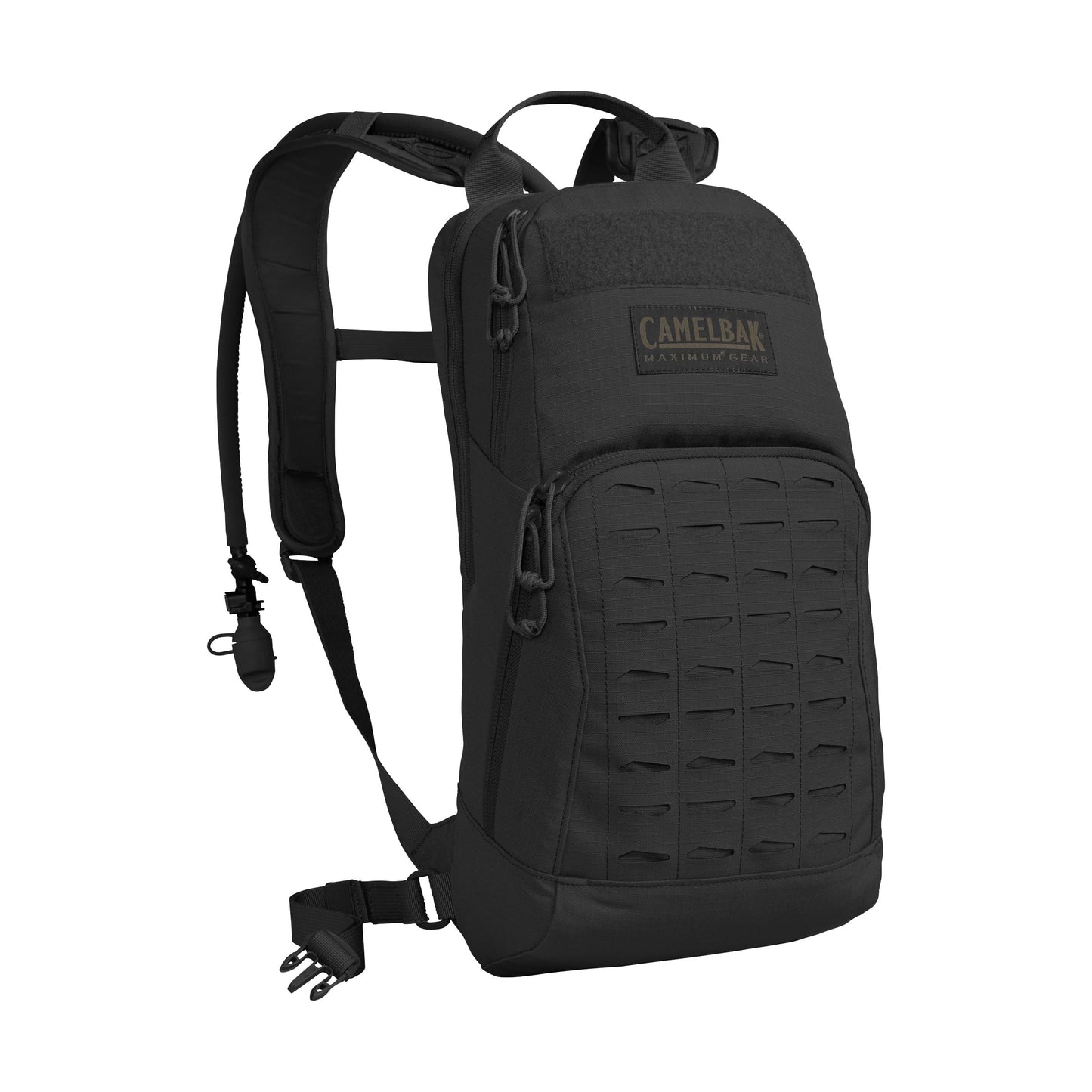 CamelBak M.U.L.E. Tactical Hydration Backpack, Modular MOLLE Design with 100oz Mil‑Spec Crux Reservoir, Black 2.0