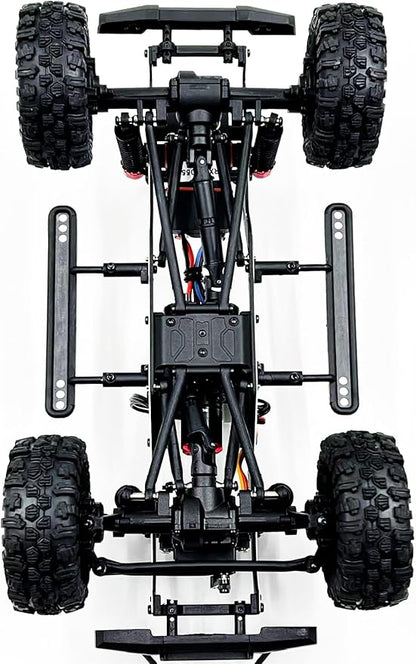 HOBBYPLUS CR-18P V3 Brushless Rushmore in T-Hunter - Matte Green - 1/18 Scale RC Truck Crawler with Off-Road RC Trucks Features Portal Axles &amp Metal Gears - RTR 2S/3S LiPo Compatible (1810418-V3
