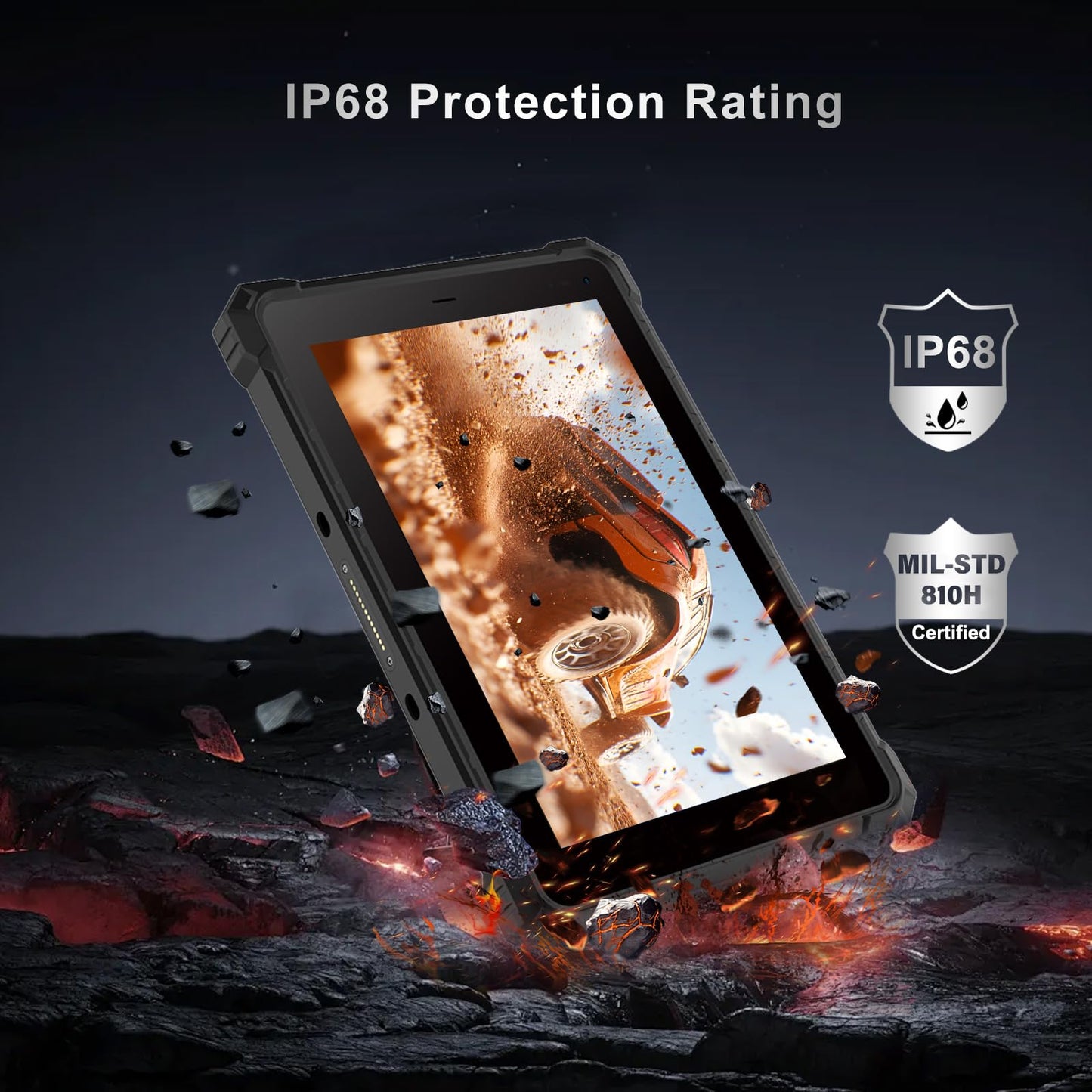CENAVA W80N Rugged Tablet,8 Inch Windows 11 Pro Industrial Tablet,8GB+128GB,Intel N5100,IP68 Waterproof,700nit Sunlight Readable,4G LTE GPS WiFi6 Heavy Duty Outdoor Work PC 2025