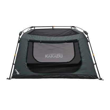 Kakadu Fast Frame Tent 3P, 3 Person Camping Tent, 1-Minute Setup, Fast Frame Twin Hub Design w/Pre-Attached Poles, Stargazing-Ready, Weatherproof, w/Awning Poles, and Carry Bag