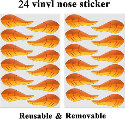 Skiennix Pin The Nose On The Snowman Game - Fun Christmas Party Activity for Kids | 24 Nose Stickers Included