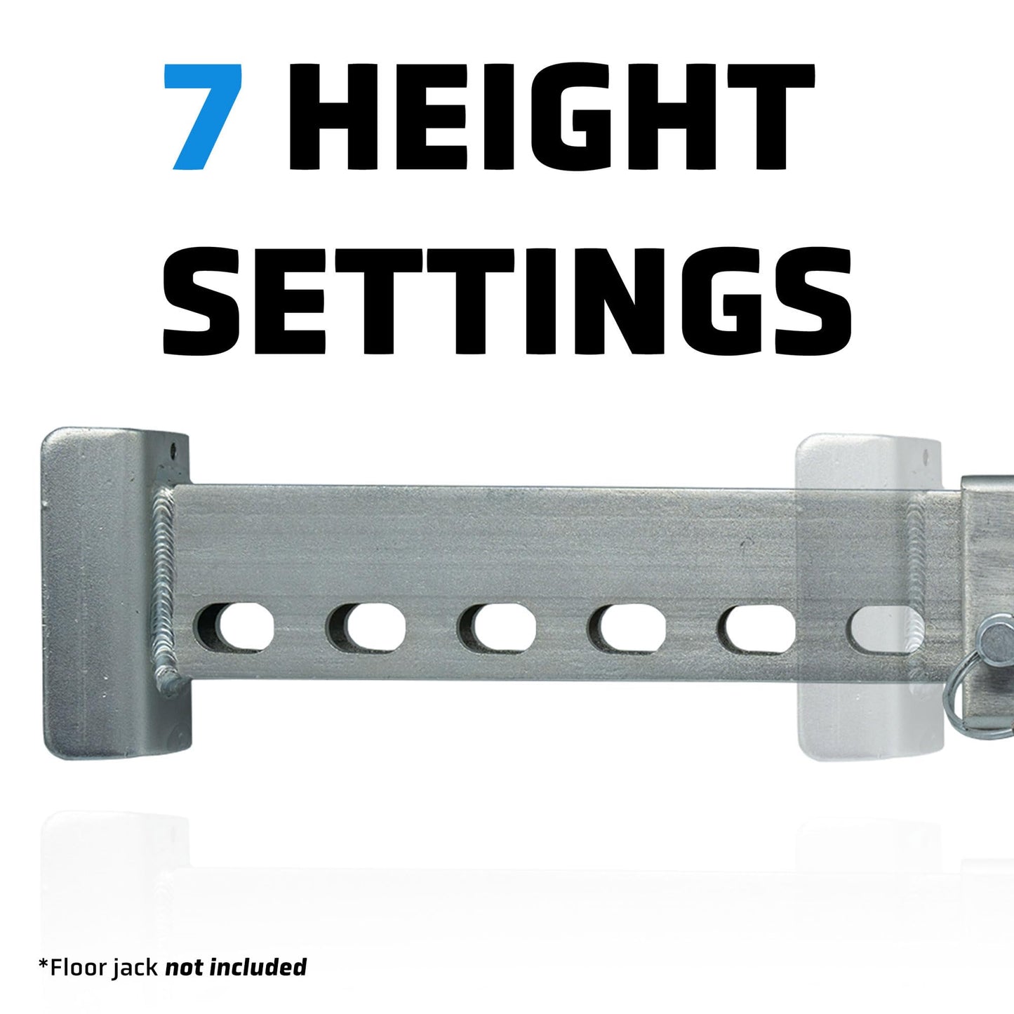 AGM Jack Rod, 3.5 Ton Locking Support Bar for Floor Jacks, Jack NOT Included, 14" Travel, 3 lb, Compact Jack Stand Alternative for Cars, SUVs, EVs, Safer, Smarter Vehicle Support