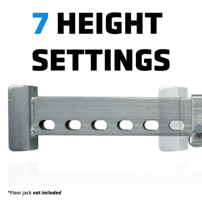 AGM Jack Rod, 3.5 Ton Locking Support Bar for Floor Jacks, Jack NOT Included, 14" Travel, 3 lb, Compact Jack Stand Alternative for Cars, SUVs, EVs, Safer, Smarter Vehicle Support