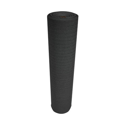 Coolaroo Builder's Block Construction Privacy Screen - Heavy-Duty Tear Resistant Shade Fabric for Fence, Job Site, and Wind Protection, 6ftx100ft Roll, Black