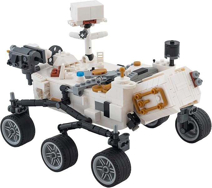 Brick Loot NASA Mars Rover Perseverance Building Kit – 603-Piece Lego-Compatible Space Exploration Model with Ingenuity Helicopter Premium ABS STEM DIY Set for Kids &amp Adults Display Collectible