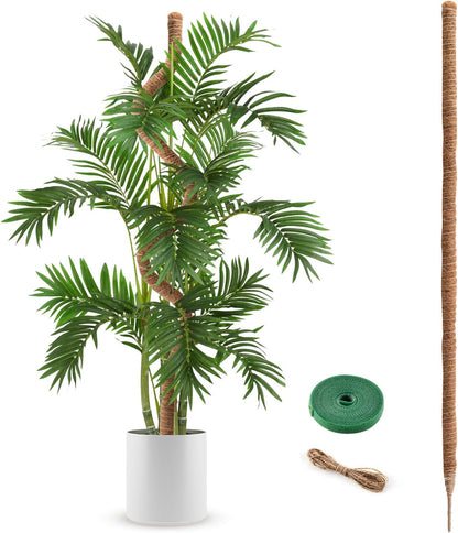 Skiennix 63-Inch Bendable Moss Pole - Handmade Coco Coir Support for Climbing Plants
