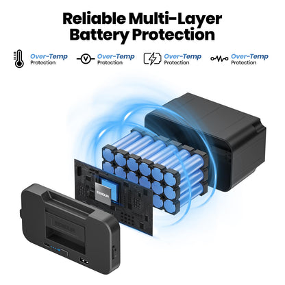 EENOUR DB01 Battery, 171Wh/15600mAh Additional Battery, Compatible D-Series Refrigerator Only(Charger Not Included)