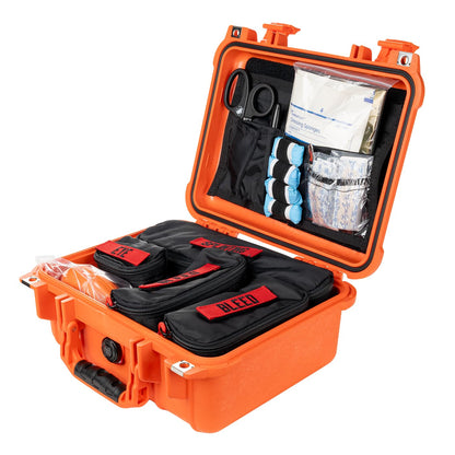 North American Rescue Range Trauma Kit (Hard Case) NAR First Aid Combat Gauze and C-A-T Tourniquet for Shooting Ranges, Firearms, Training, Hunters, NRA, Gun Safety (80-1907)