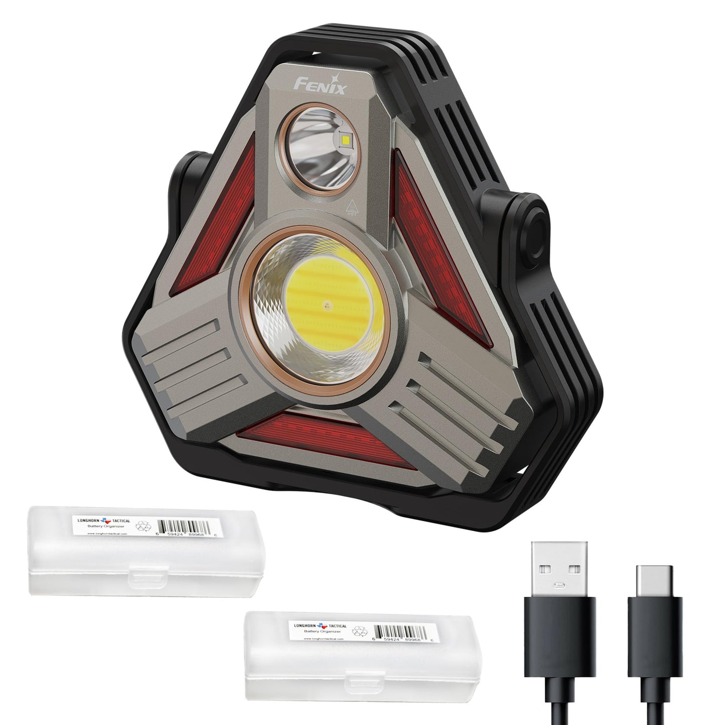 CP50R Rechargeable Lantern Flashlight, 5500 Lumen Spotlight & Floodlight, Multi-Color LEDs, Adjustable Color Temperature, 492 Yards Beam, Tripod Mount, Waterproof for Camping, Job Site & Emergency