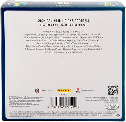 2024 Panini Illusions Football Trading Cards Mega Box