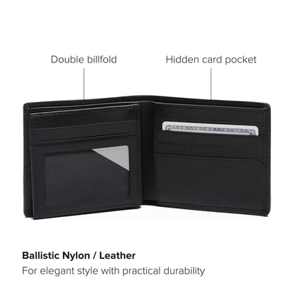 TUMI - Alpha Global Center Flip Passcase - Wallets for Men - Organized Bill Compartment & Hidden Pocket - 3.8" X 4.8" X 1.0" - Black