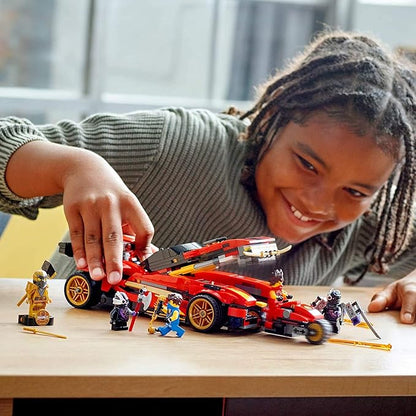 LEGO NINJAGO Legacy X-1 Ninja Charger 71737 Ninja Toy Building Kit Featuring Motorcycle and Collectible Minifigures New 2021 (599 Pieces)