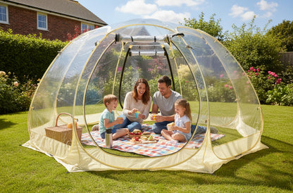 Lenotos Pop Up Bubble Tent, 10 x 10 FT Instant Igloo Tent Suitable for 4-6 People, Screen House for Patios, Cold
