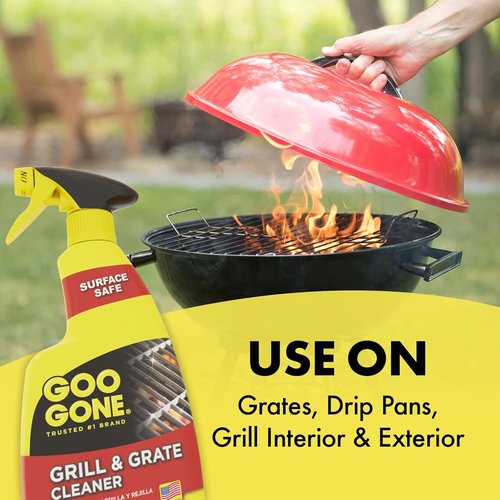 Goo Gone Grill Cleaner - 24 Ounce - Effectively Cleans Cooking Grates and Racks