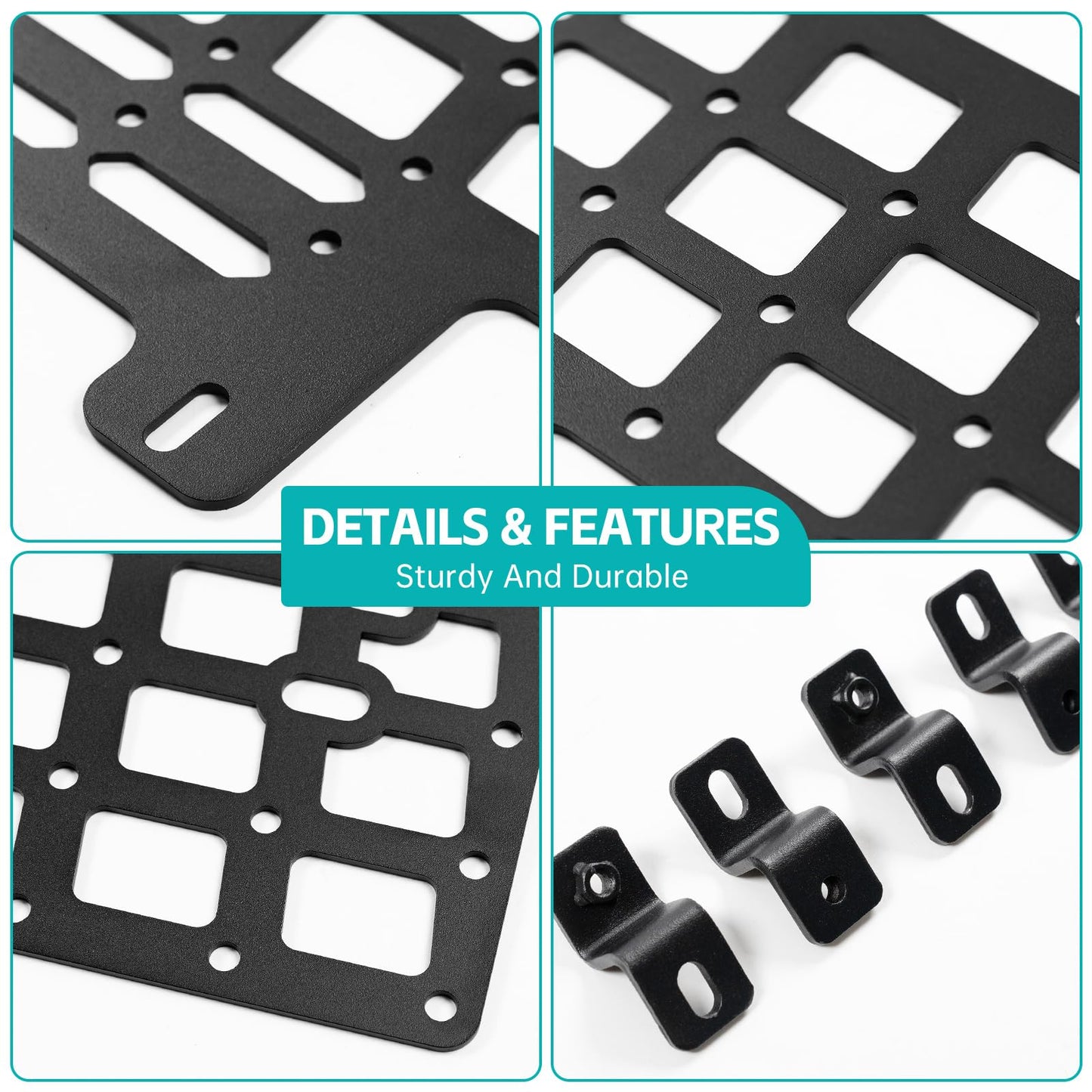 OUSUWO Side Truck Bed Molle Panel Rack System Compatible with 2022 2023 2024 2025 Toyota Tundra 5.5FT Accessories Cargo Storage Organizer Tools Rack Fit for 22-25 Toyota Tundra Accessories