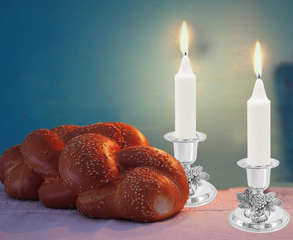 72 Shabbat Candles, 3 Hour White Traditional Shabbos Candle 4 Inch, (72 Pack) Sabbath White Taper Candles