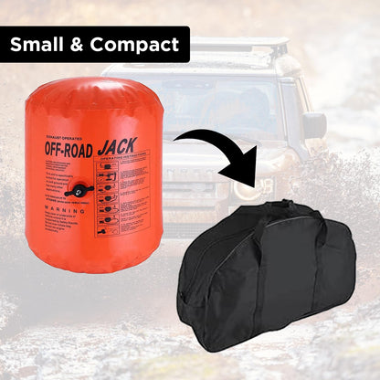 BotaBay 4 Ton Off-Road Exhaust Air Jack 8800lbs Lifting Capacity Inflatable Soft Jack 31.5-inch Height, Double Inflatable Systems, for SUV Car Truck Rescue 1000 Denier Nylon Material with Carrying Bag