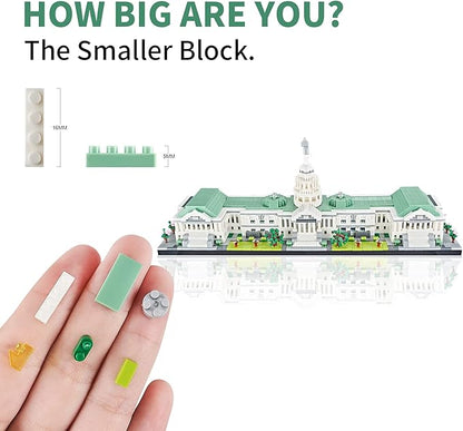 Architecture Series Mini Bricks for Adults and TeensUS Capitol Model Construction 3630 PCSMicro Blocks SetLandmark Model