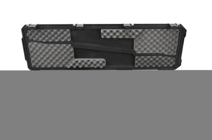 SKB Cases iSeries 3i-5014-DR Double Rifle Hard Case, Waterproof Lockable Tactical Gun Storage Box with Foam Dividers, Wheels and Carrying Handles