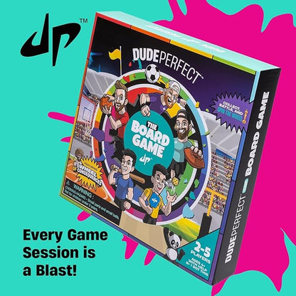 Dude Perfect Board Game with Soccer Add On Action Packed Sports Challenges for Competitive Kids and Families | Perfect for Family Game Night 2 to 5 Players Ages 4 and up
