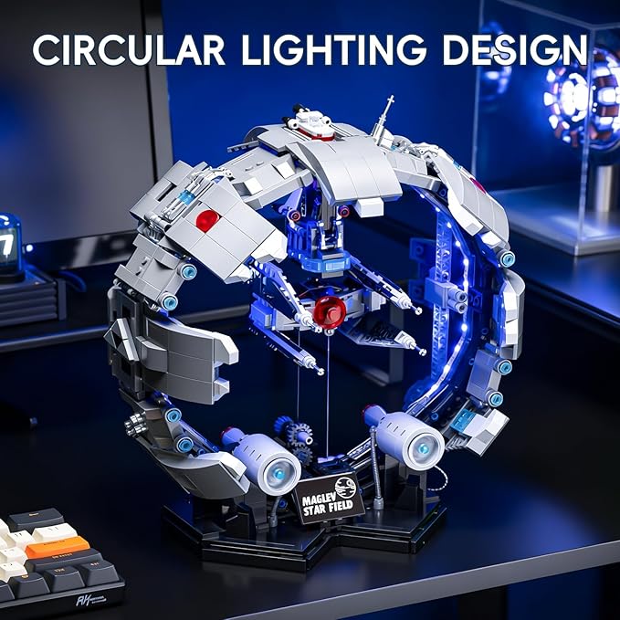 Maglev Starfield Building Blocks Set - 1597PCS Magnetic Suspension Space Theme Model Creative Construction Kit.Ideal Gift for Adults &amp Teens.