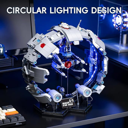 Maglev Starfield Building Blocks Set - 1597PCS Magnetic Suspension Space Theme Model Creative Construction Kit.Ideal Gift for Adults &amp Teens.