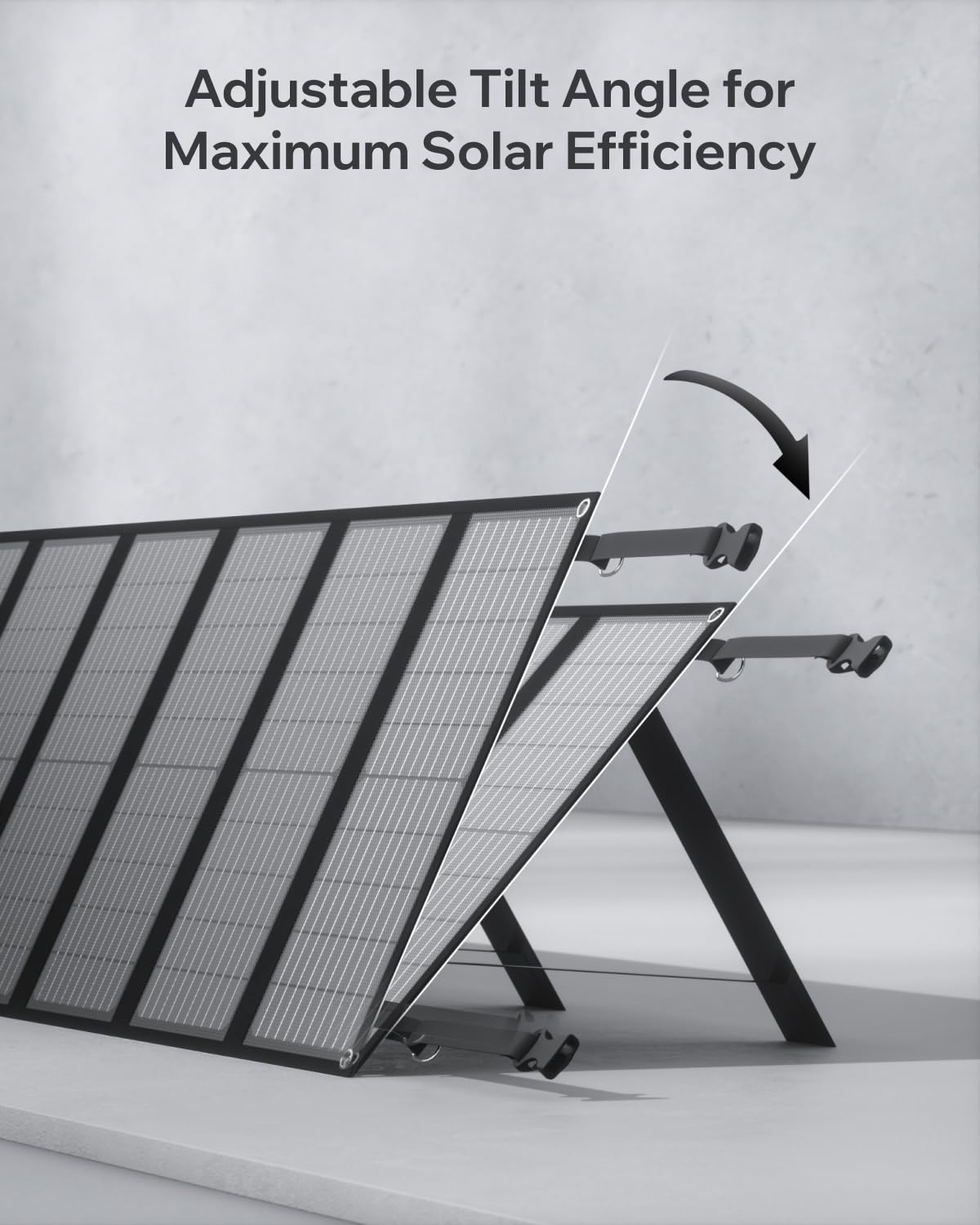 Arkpax 200W Foldable Solar Panel Kit 12-Fold Portable Solar Charger with Adjustable Kickstand IP65 Waterproof for Power Station Camping RV Outdoor Home Emergency Off-Grid Use