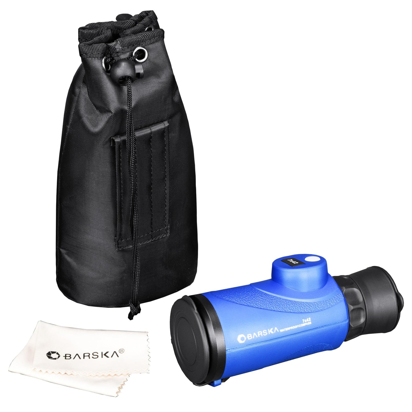 Barska 7x42 Deep Sea Waterproof Monocular with Compass & Rangefinding Reticle – Marine, Sailing & Outdoor Adventure Gear
